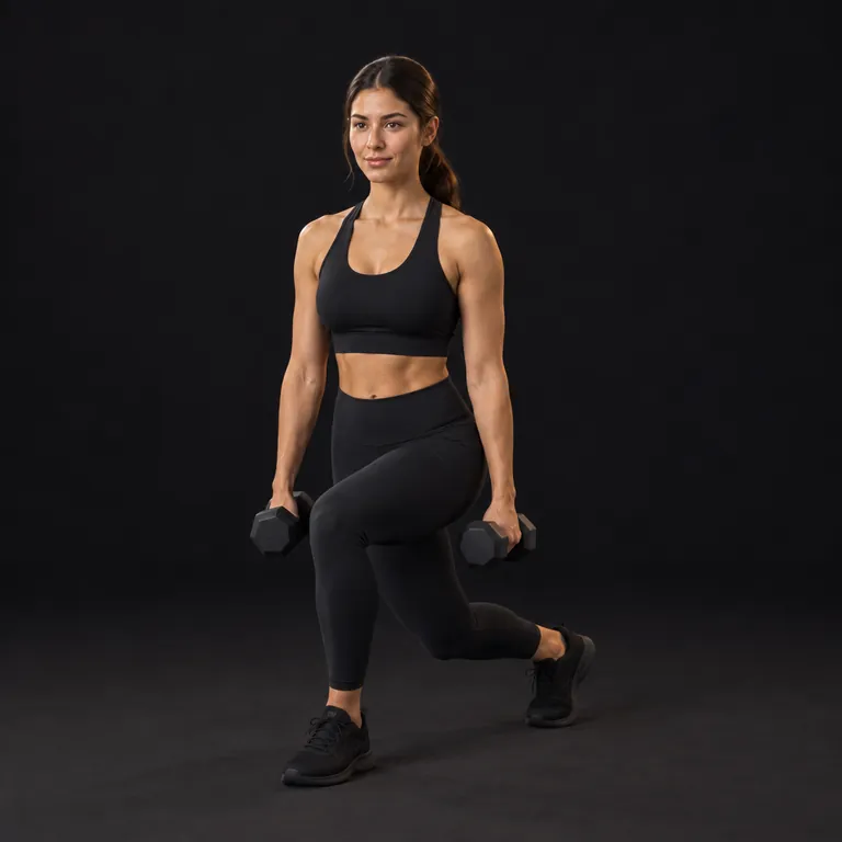 Dumbbell Curtsy Lunge