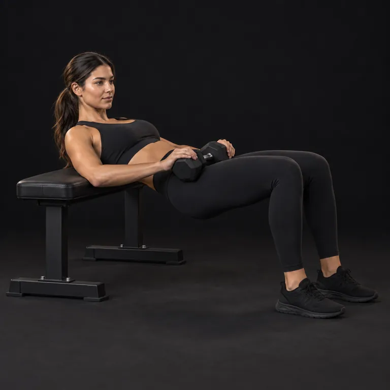 Dumbbell Hip Thrust
