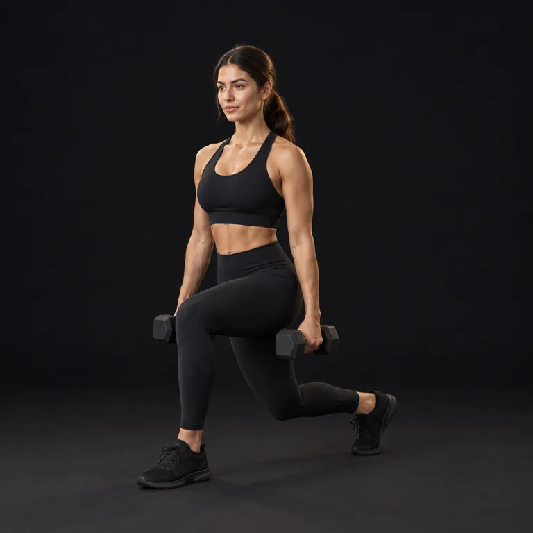 Dumbbell Walking Lunge