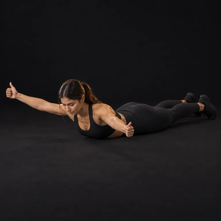 Prone Y Raise