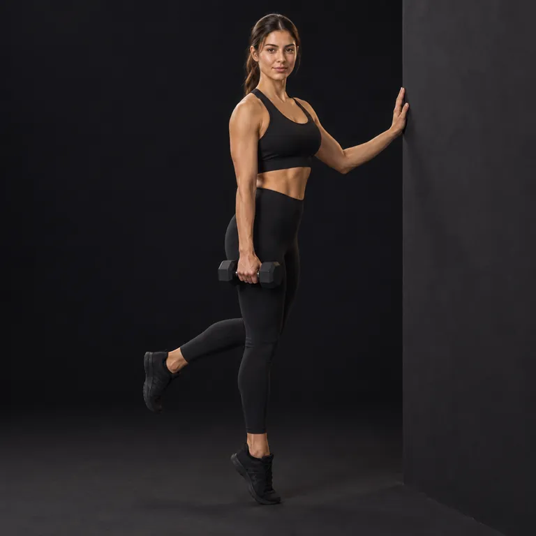Single-Leg Dumbbell Calf Raise