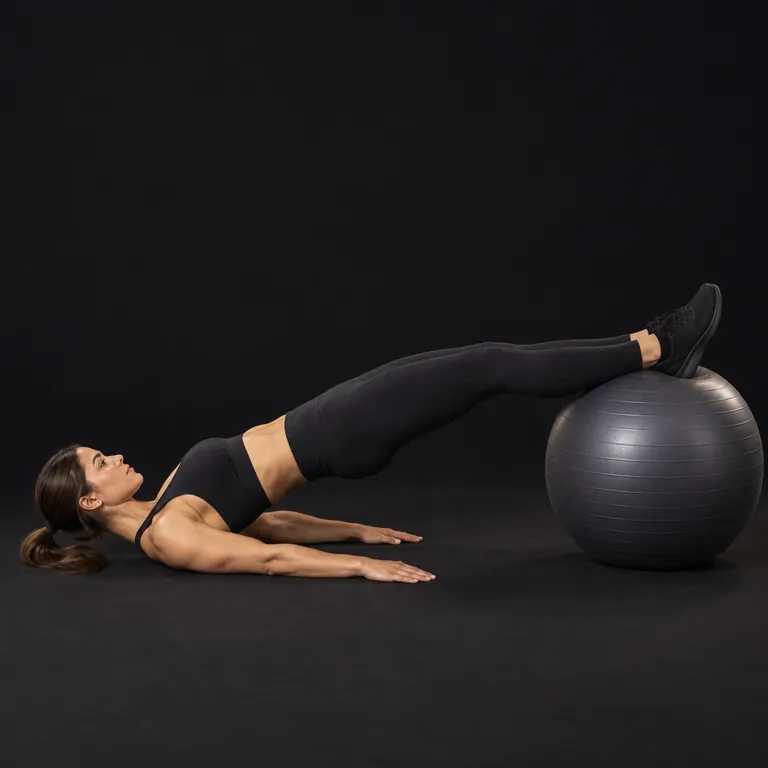 Stability Ball Hamstring Curl