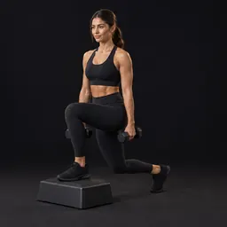 Deficit Dumbbell Reverse Lunge