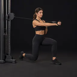 Half-Kneeling Cable Press
