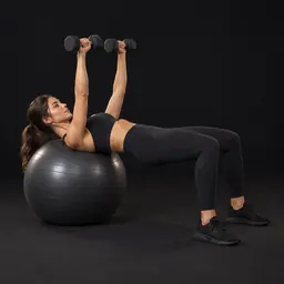 Stability Ball Dumbbell Press