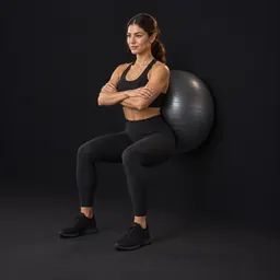 Stability Ball Wall Squat