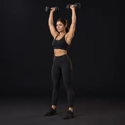 Standing Dumbbell Shoulder Press